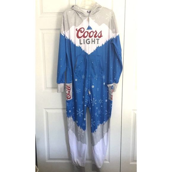 G&G Outfitters Other Coors Light Beer One Piece Jumpsuit Blue White